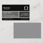 Gedeelde band v2 grijs en donkergrijs visitekaartje (Voorkant / Achterkant)