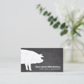 Gedeelde BBQ Pig Barbecue Visitekaartje (Staand voorkant)