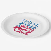 Gedeelde Birthday gedeelde liefde Papieren Bordje (Gekanteld)