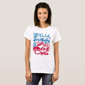 Gedeelde Birthday gedeelde liefde T-shirt (Voorkant volledig)