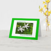 Gedeelde Birthday Kaart, Gardenias Kaart (Gele Bloem)