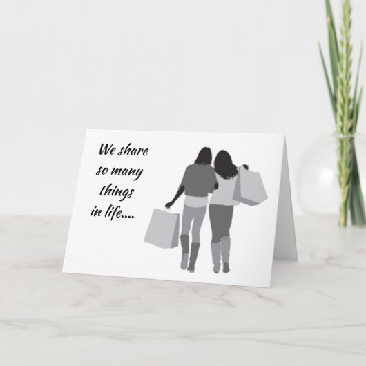 **GEDEELDE DAG** MET MIJN ***BESTE VRIEND** KAART (Voorkant)