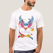 Gedeelde glimlach, gedeelde levens t-shirt (Voorkant)