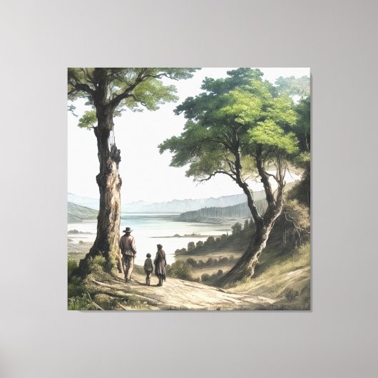 Gedeelde Horizon Canvas Afdruk (Voorkant)