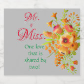 Gedeelde liefde bier etiket (Enkel label)