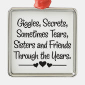 **GEDEELDE SECRETEN** ZISTER ORMANENT METALEN ORNAMENT (Voorkant)