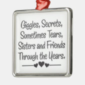 **GEDEELDE SECRETEN** ZISTER ORMANENT METALEN ORNAMENT (Links)