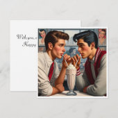 Gedeelde slokjes van zoetheid feestdagenkaart (Voorkant / Achterkant)