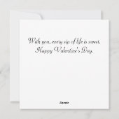 Gedeelde slokjes van zoetheid feestdagenkaart (Achterkant)