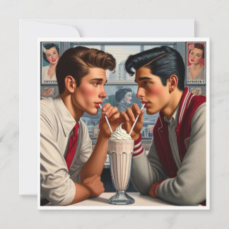 Gedeelde slokjes van zoetheid feestdagenkaart