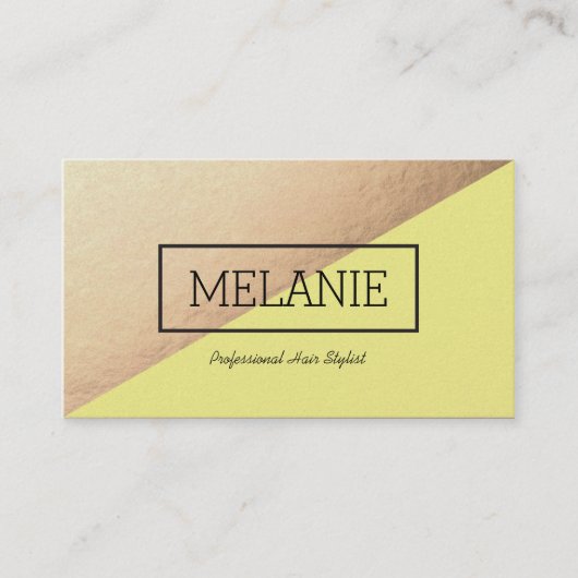 Gedeelde Visitekaartjes in geel (Voorkant)