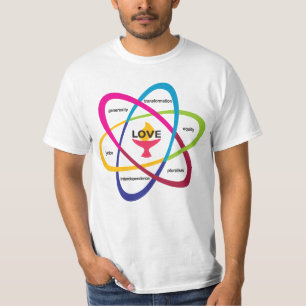 Gedeelde waarden Atom - Unitarian Universalist Ass T-shirt