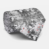 Gedeelde Whispers (zwart) Stropdas (Opgerold)