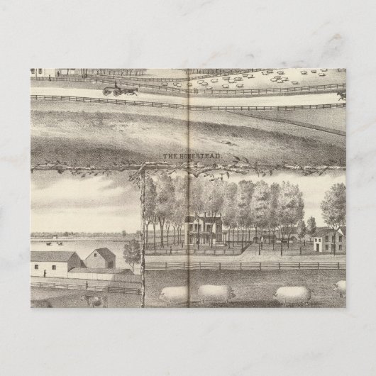 Gedeelte aan eigendom van George A Hance Briefkaart (Voorkant)