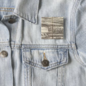 Gedeelte aan eigendom van George A Hance Vierkante Button 5,1 Cm (In situ)