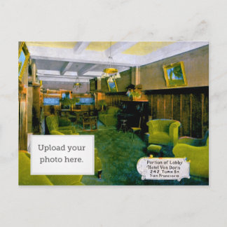Gedeelte Lobby Hotel Von Dorn 242 Turk St. San F Briefkaart