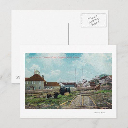Gedeelte van Treadwell MinesDouglass Island, AK Briefkaart (Voorkant / Achterkant)