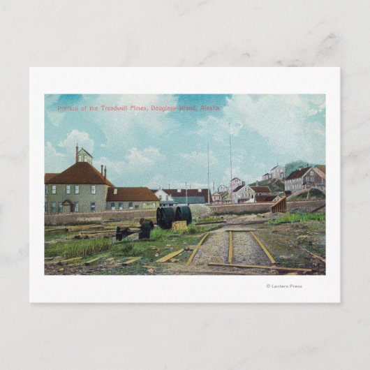 Gedeelte van Treadwell MinesDouglass Island, AK Briefkaart (Voorkant)