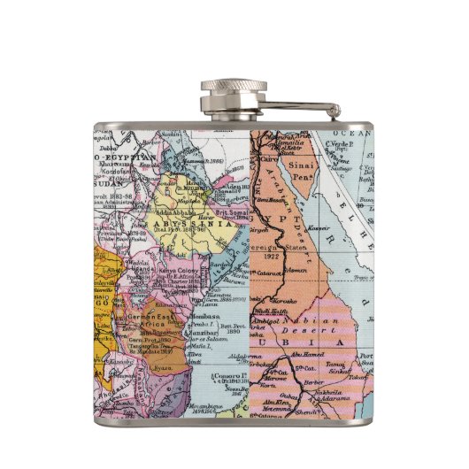 GEDEELTELIJK AFRIKA, 1914 HEUPFLES (Achterkant)