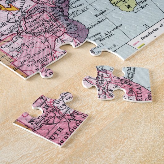 GEDEELTELIJK AFRIKA, 1914 LEGPUZZEL (Zijkant)