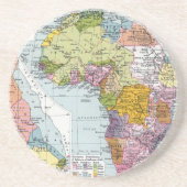 GEDEELTELIJK AFRIKA, 1914 ZANDSTEEN ONDERZETTER (Voorkant)