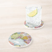 GEDEELTELIJK AFRIKA, 1914 ZANDSTEEN ONDERZETTER (Zijkant)