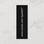 Gedeeltelijk gekleurde Bladwijzer van Floral Mini Mini Visitekaartje (Achterkant)