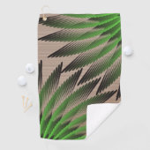 Gedeeltelijk groene varens golfhanddoek (Insitu)