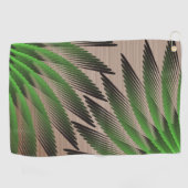 Gedeeltelijk groene varens golfhanddoek (Horizontaal)