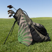 Gedeeltelijk groene varens golfhanddoek (Groen)