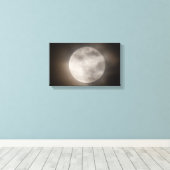 Gedeeltelijk troebel Moon, Ohio Canvas Afdruk (Insitu (Houten vloer))