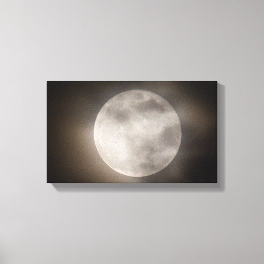 Gedeeltelijk troebel Moon, Ohio Canvas Afdruk (Voorkant)