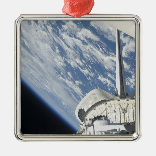 Gedeeltelijk uitzicht van Space Shuttle Endeavor Metalen Ornament (Voorkant)