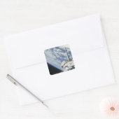 Gedeeltelijk uitzicht van Space Shuttle Endeavor Vierkante Sticker (Envelop)