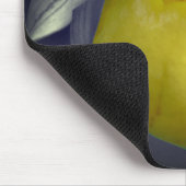 Gedeeltelijke kleur van de Gele Dame Slipper Orchi Muismat (Hoek)