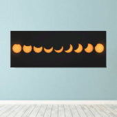 Gedeeltelijke reeks vorderingen op zonne-energie canvas afdruk (Insitu (Houten vloer))