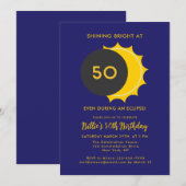 Gedeeltelijke Zonsverduistering 2025 50e Verjaarda Kaart (Voorkant / Achterkant)