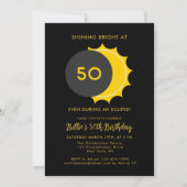 Gedeeltelijke Zonsverduistering 2025 50ste Verjaar Kaart (Voorkant)