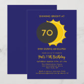 Gedeeltelijke Zonsverduistering 2025 70ste Verjaar Kaart (Voorkant / Achterkant)