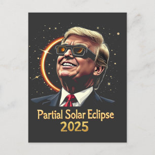 Gedeeltelijke Zonsverduistering 2025 Astronomie Tr Briefkaart