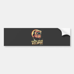 Gedeeltelijke Zonsverduistering 2025 Trump Inugura Bumpersticker
