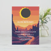 Gedeeltelijke Zonsverduistering 2025 Uitnodiging v (Staand voorkant)