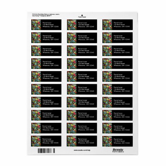 Gedeelten van het World II Label (Full Sheet)