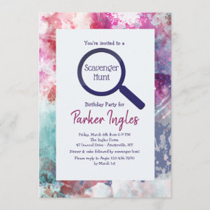 Gedefinieerd als kleuruitnodiging kaart