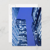 Gedefocuseerd naar boven uitzicht van kantoor die  briefkaart (Voorkant / Achterkant)