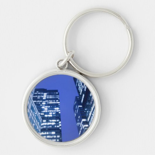 Gedefocuseerd naar boven uitzicht van kantoor die  sleutelhanger (Voorkant)