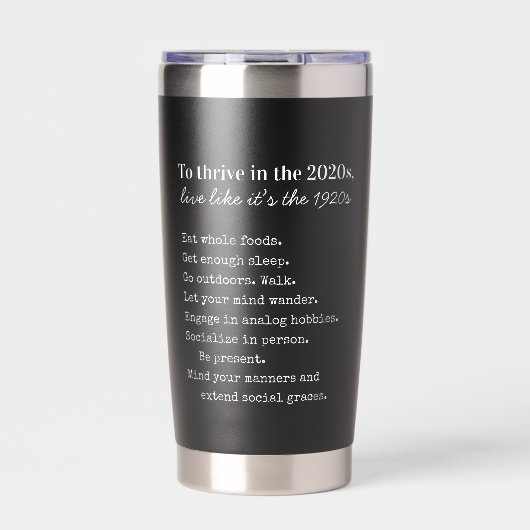 Gedei Prosper Zijn Mindful Geïsoleerde Drinkbeker (Voorkant)