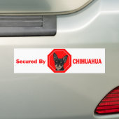 Gedekt door Chihuahua Bumpersticker (Op auto)
