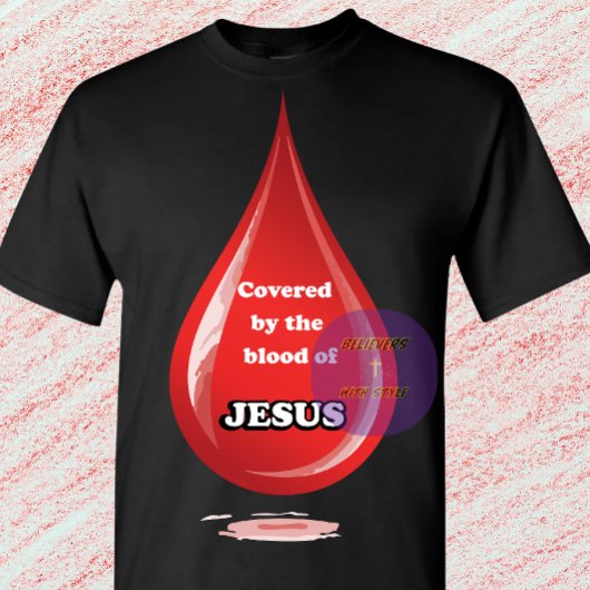 Gedekt door het bloed van Jezus - Christelijk T-shirt