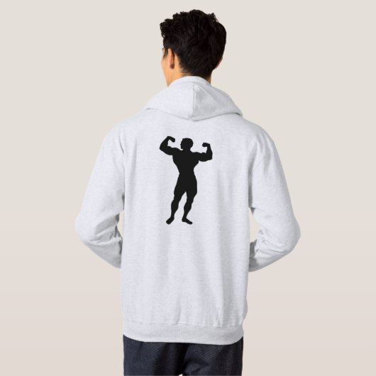 Gedekt overhemd hoodie (Achterkant volledig)